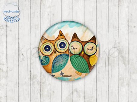 Motiv-Cabochons 49005-1 Einzelset  8mm (1 Paar)